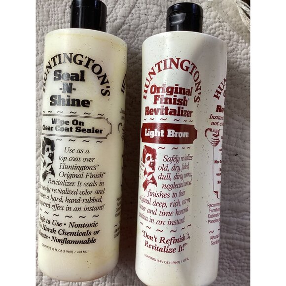 Huntingtons Seal-N-Shine Clear Coat Sealer/Orig Finish Revitalizer*Light Brown - Picture 1 of 9
